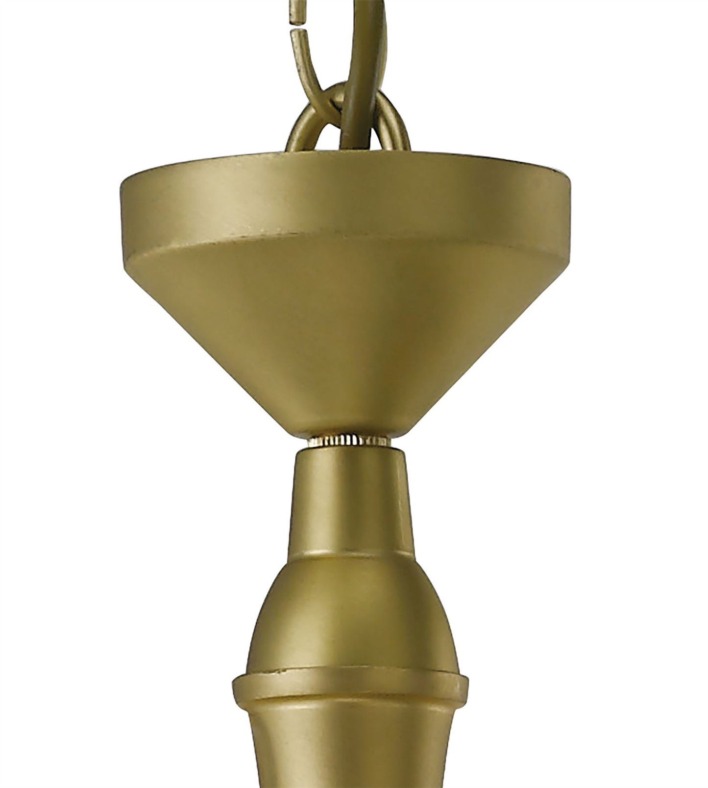 Diyas Apollo  4 Light G9 Satin Brass/Crystal Ceiling Pendant Light Fitting