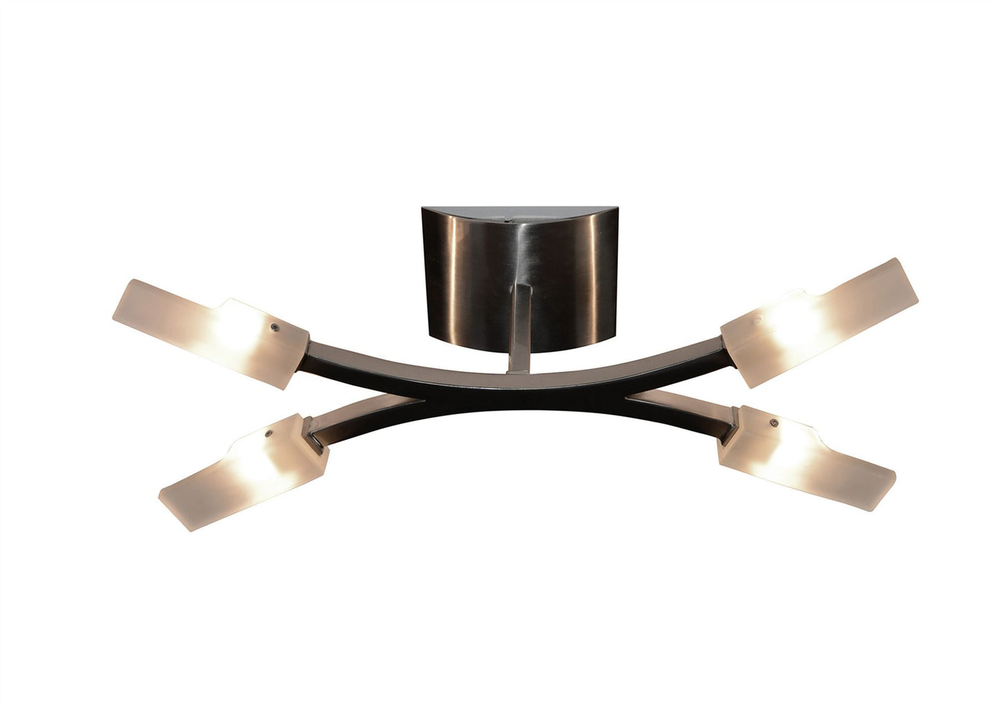 Mantra (0037 004) Arco 47cm Ceiling 4 Light G9, Satin Nickel