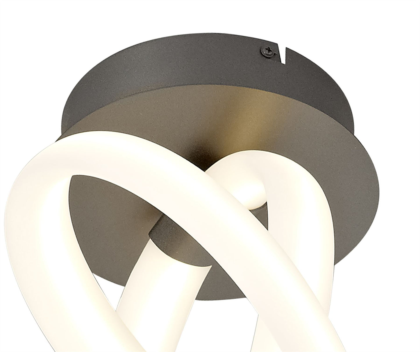 Mantra Armonia Semi Flush Vertical, Dimmable, 40W LED, 3000K, 3000lm, Titanium/Frosted Acrylic, 3yrs Warranty Ceiling