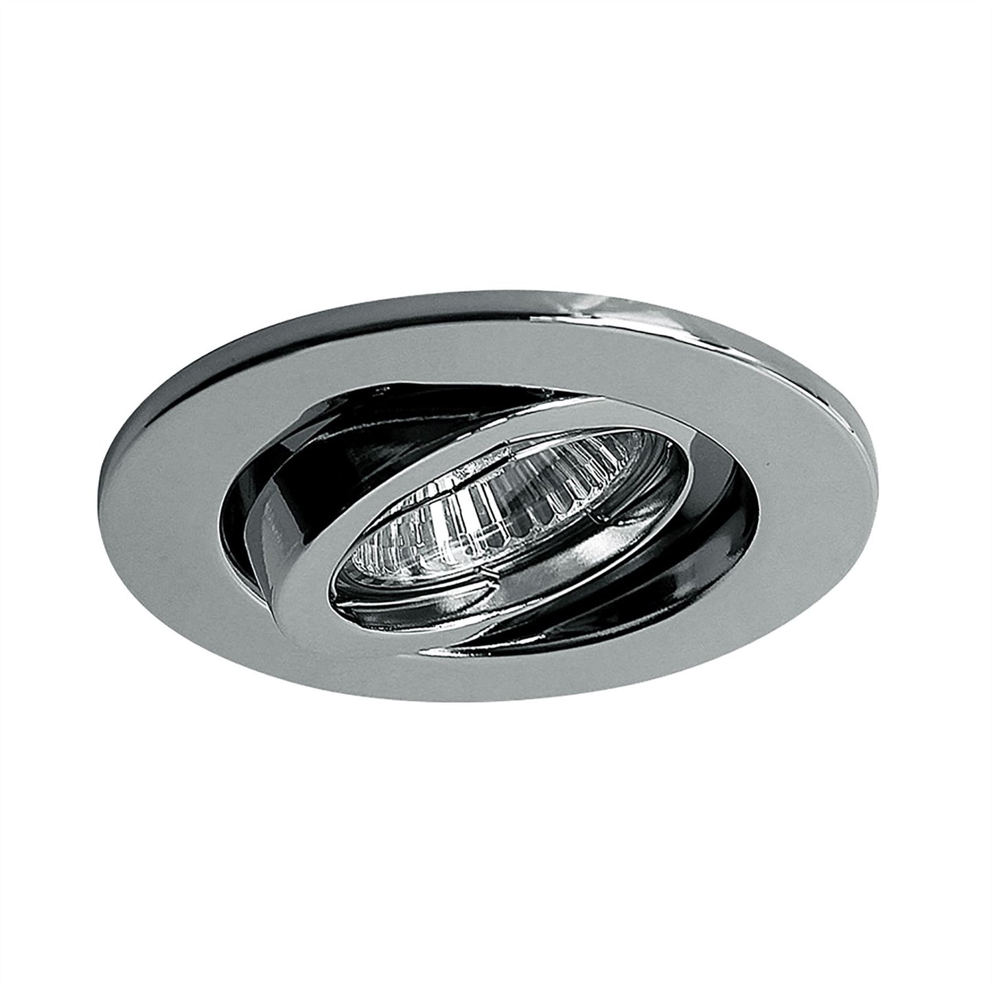 Deco Hudson GU10 Adjustable Downlight Polished Chrome (Lamp Not Included), Cut Out: 84mm