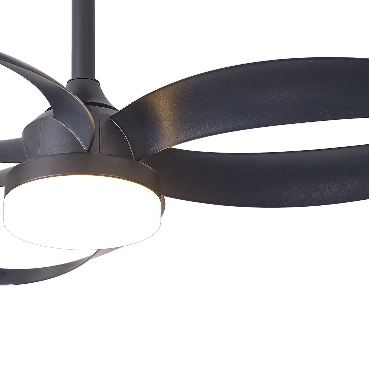 Infinity Fan 92.6cm 24W LED Dimmable Ceiling Light With Built-In 30W DC Reversible Fan, Remote Control 2700-5000K, 1800lm, Black