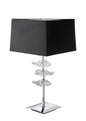Mantra M0793 Akira Table Lamp 2 Light E27, Polished Chrome with Black Shade