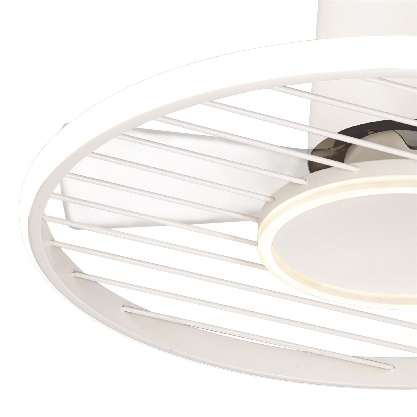 Soho 66cm 45W LED Dimmable Ceiling Light With Built-In 30W DC Fan, 2700-5000K Remote & APP Control, 3150lm, White, 5yrs Warranty