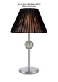 Diyas Elena Crystal Table Lamp WITHOUT SHADE 1 Light E27 Polished Chrome