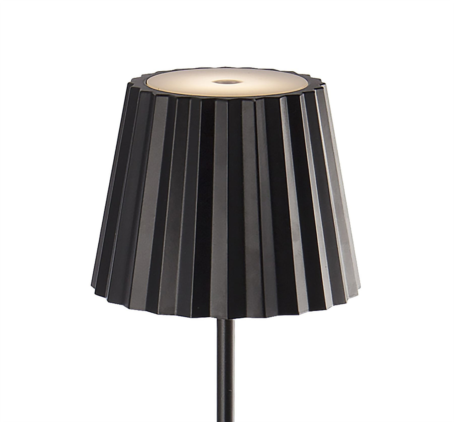 Mantra Fusion K2 Cordless K2 Rechargeable Battery Operated Floor Lamp, 2.2W LED, 3000K, 188lm, IP54, USB Charging Cable Included, Black, 3yrs Warranty