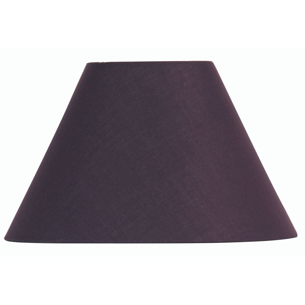 Oaks Lighting S501/5 Cotton Coolie Lampshade 140mm - Clip-On Candle Light Shade - Plum