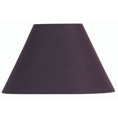Oaks Lighting S501/5 Cotton Coolie Lampshade 140mm - Clip-On Candle Light Shade - Plum