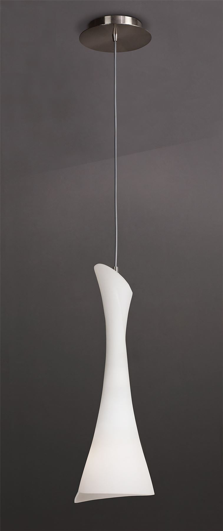 Mantra M0772 Zack Pendant 1 Light E27, Satin Nickel