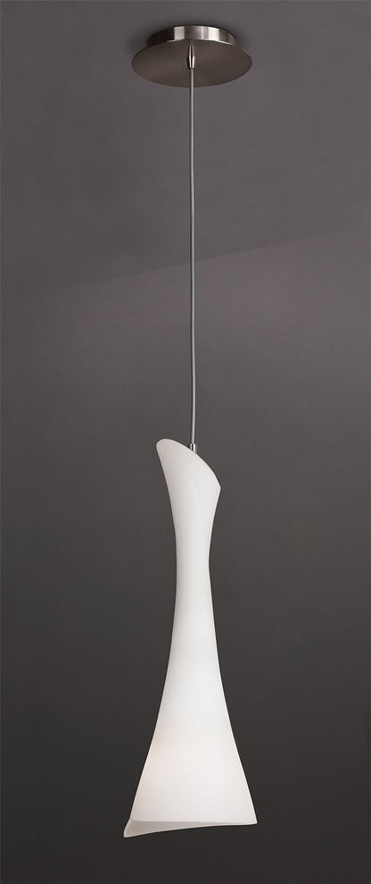 Mantra M0772 Zack Pendant 1 Light E27, Satin Nickel