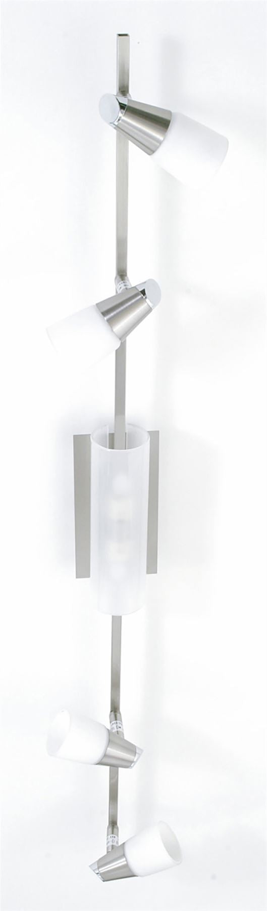 Diyas Anna On Linear Bar 6 Light G9 Satin Chrome/Opal & Frosted Glass