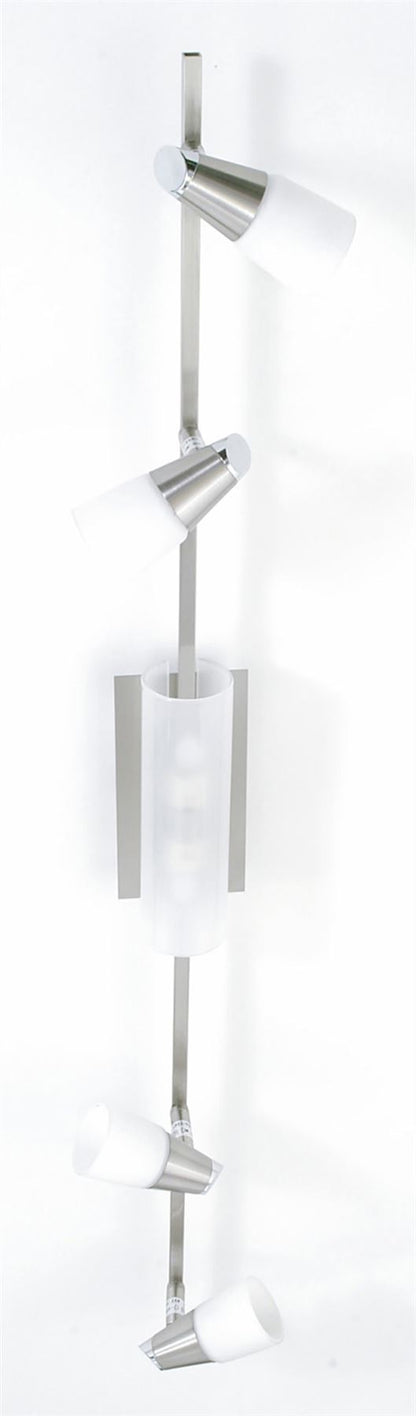 Diyas Anna On Linear Bar 6 Light G9 Satin Chrome/Opal & Frosted Glass