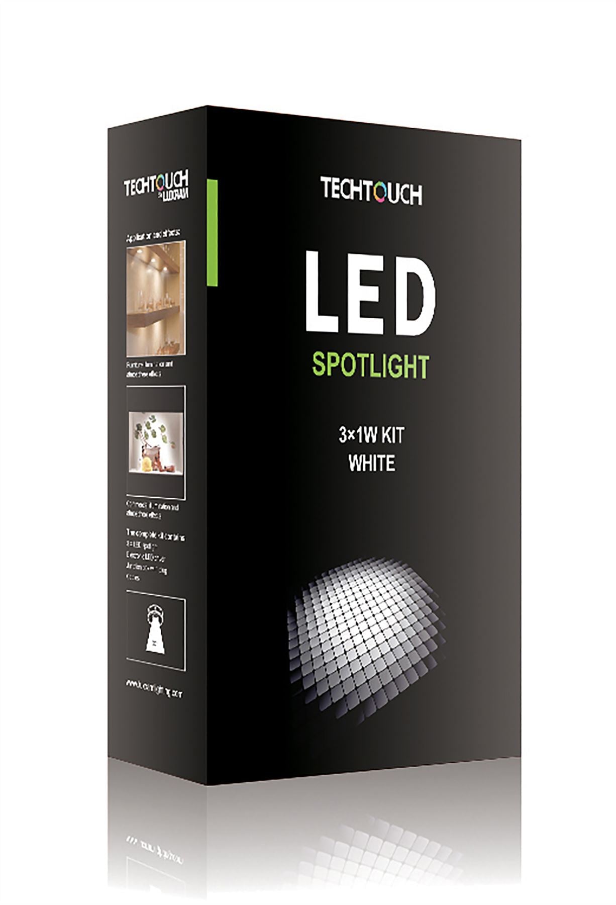Techtouch Tech Downlight LED Spot Light 3x1W Kit 30°