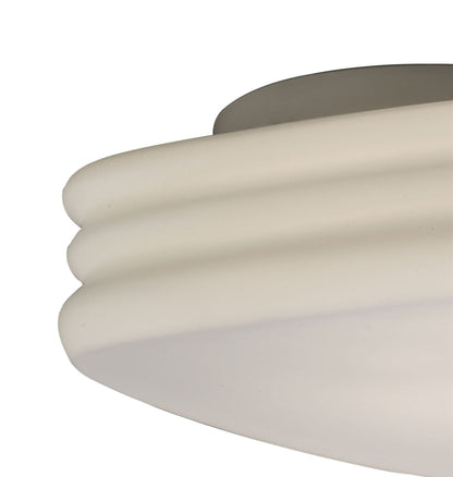 Mantra M3624 Mediterraneo Ceiling/Wall 2 Light E27 Medium, Frosted White Glass