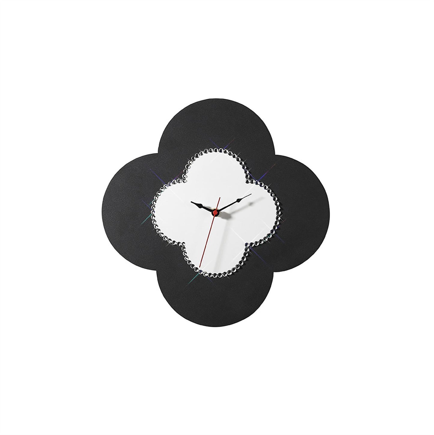 Diyas Home (DH) Infinity Flower Clock Black/White Wall