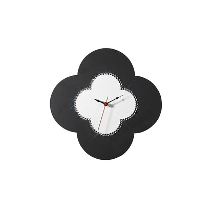 Diyas Home (DH) Infinity Flower Clock Black/White Wall