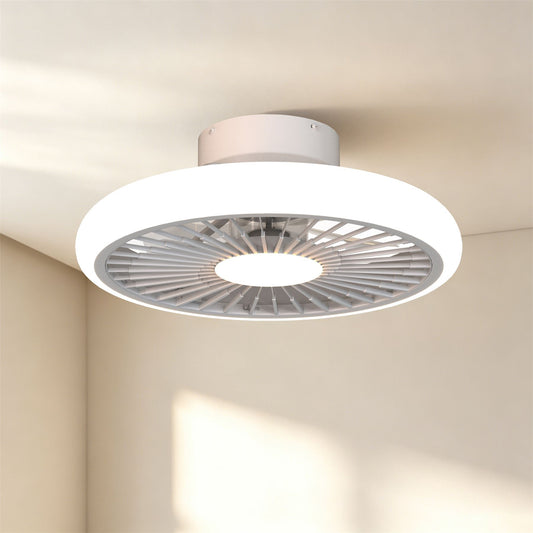 Turbo 51.2cm 55W LED Dimmable Ceiling Light With Built-In 30W DC Reversible Fan, White, 4100lm, 5yrs Warranty