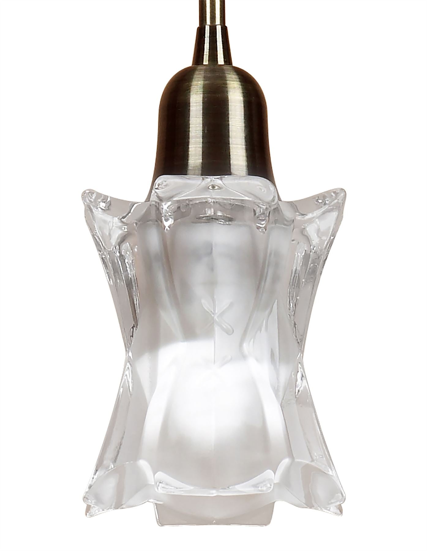 Mantra Alaska GU10 11cm Pendant 1 Light L1/SGU10, Antique Brass, CFL Lamps INCLUDED