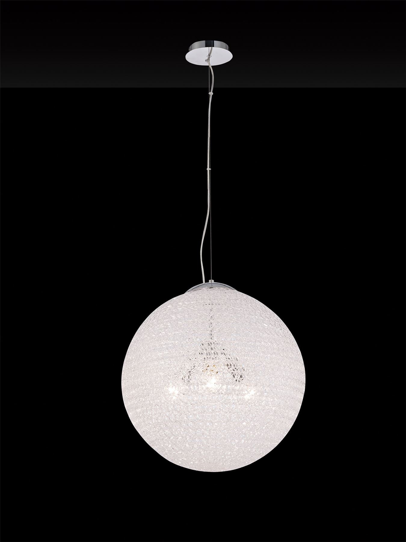 Mantra Fusion Fusion M5710 Bola Pendant 50cm Round 3 x E27, Chrome