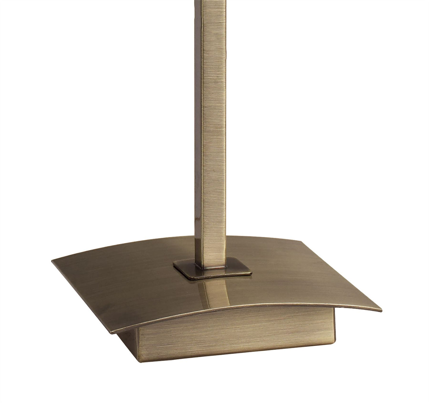 Mantra Akira Table Lamp 1 Light E14, Antique Brass with Cream Shade