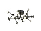 Mantra Adn 24 Light Ceiling Light, Round 65.8cm, 72W LED, 3000K, 4600lm, Black, 3yrs Warranty