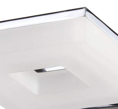 Mantra Fusion Marc Wall Light 1 Light 5W LED 3000K IP44, 450lm, Polished Chrome/Frosted Acrylic, 3yrs Warranty