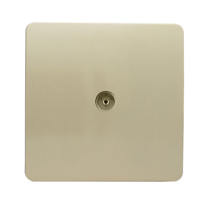 Trendi Artistic Modern Glossy Tactile TV Socket Gold ART-TVSGO