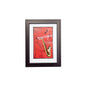 Diyas Home Crystal Wall Art (DH) Melody Saxophone, Black Frame, Amber Crystal Framed