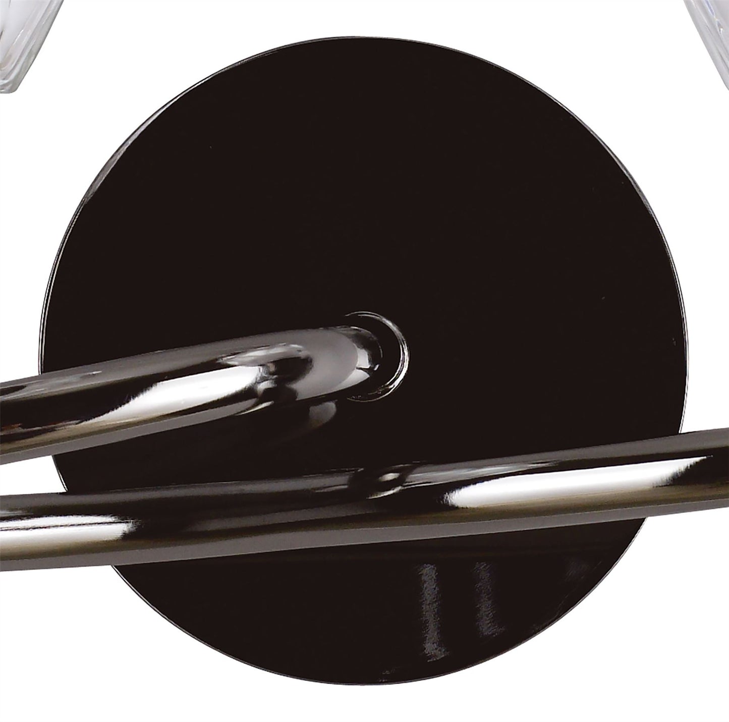 Mantra Amel Wall Light Switched 2 Light L1/SGU10, Black Chrome, CFL Lamps INCLUDED