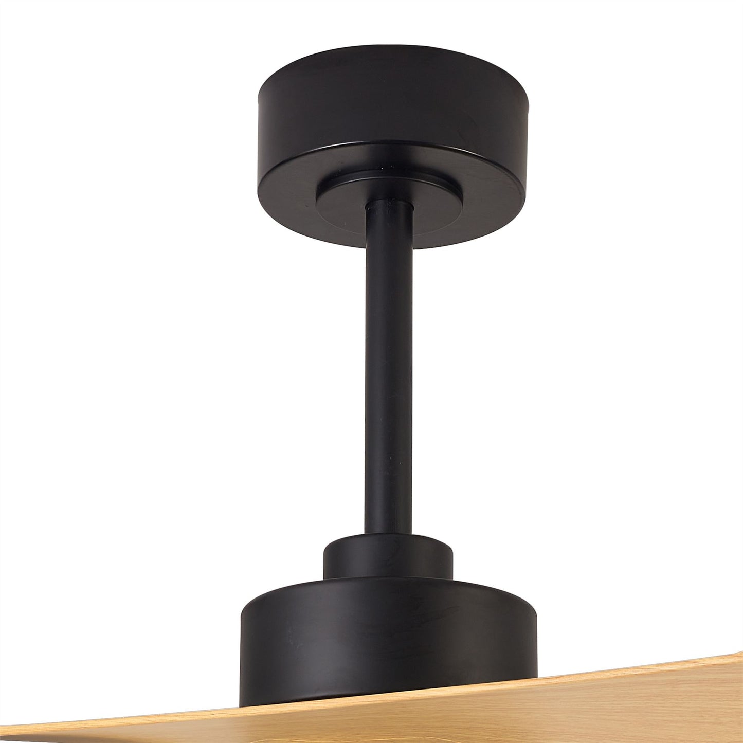 Thai 122cm 30W LED Dimmable Ceiling Light With Built-In 35W DC Fan, 2700-5000K Remote & APP Control, 2400lm, Black/Wood, 5yrs Warranty