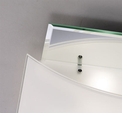 Diyas Vito Flush  3 Light E27 Polished Chrome/Mirror Ceiling Light Fitting