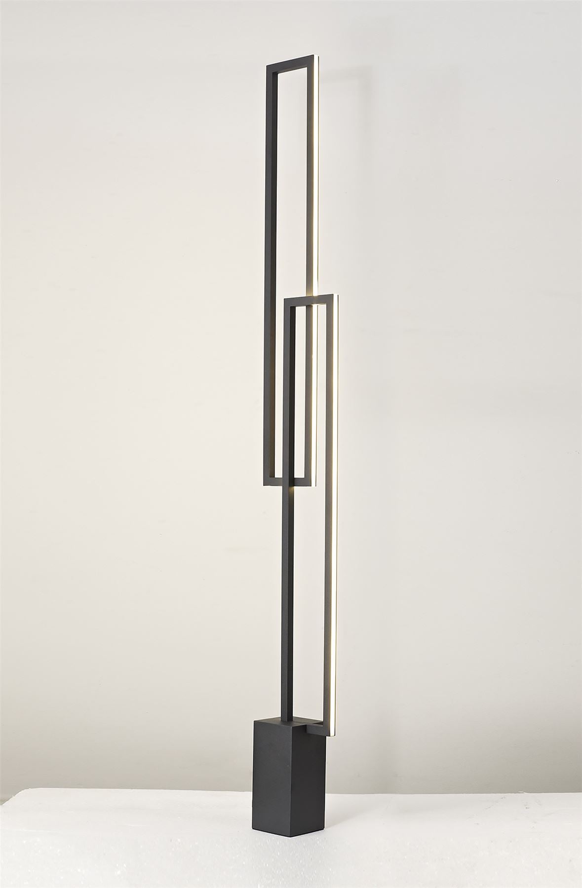 Mantra Fusion Mural Floor Lamp, 48W LED, 3000K, 3840lm, IP20, Matt Black, 3yrs Warranty