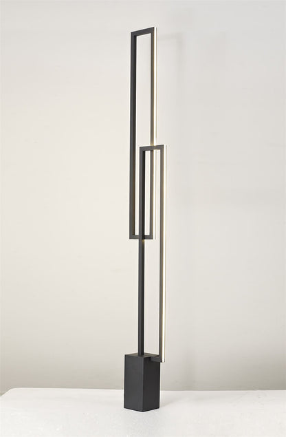 Mantra Fusion Mural Floor Lamp, 48W LED, 3000K, 3840lm, IP20, Matt Black, 3yrs Warranty