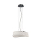 Mantra M3621 Mediterraneo Pendant 2 Light E27 Medium, Polished Chrome/Frosted White Glass