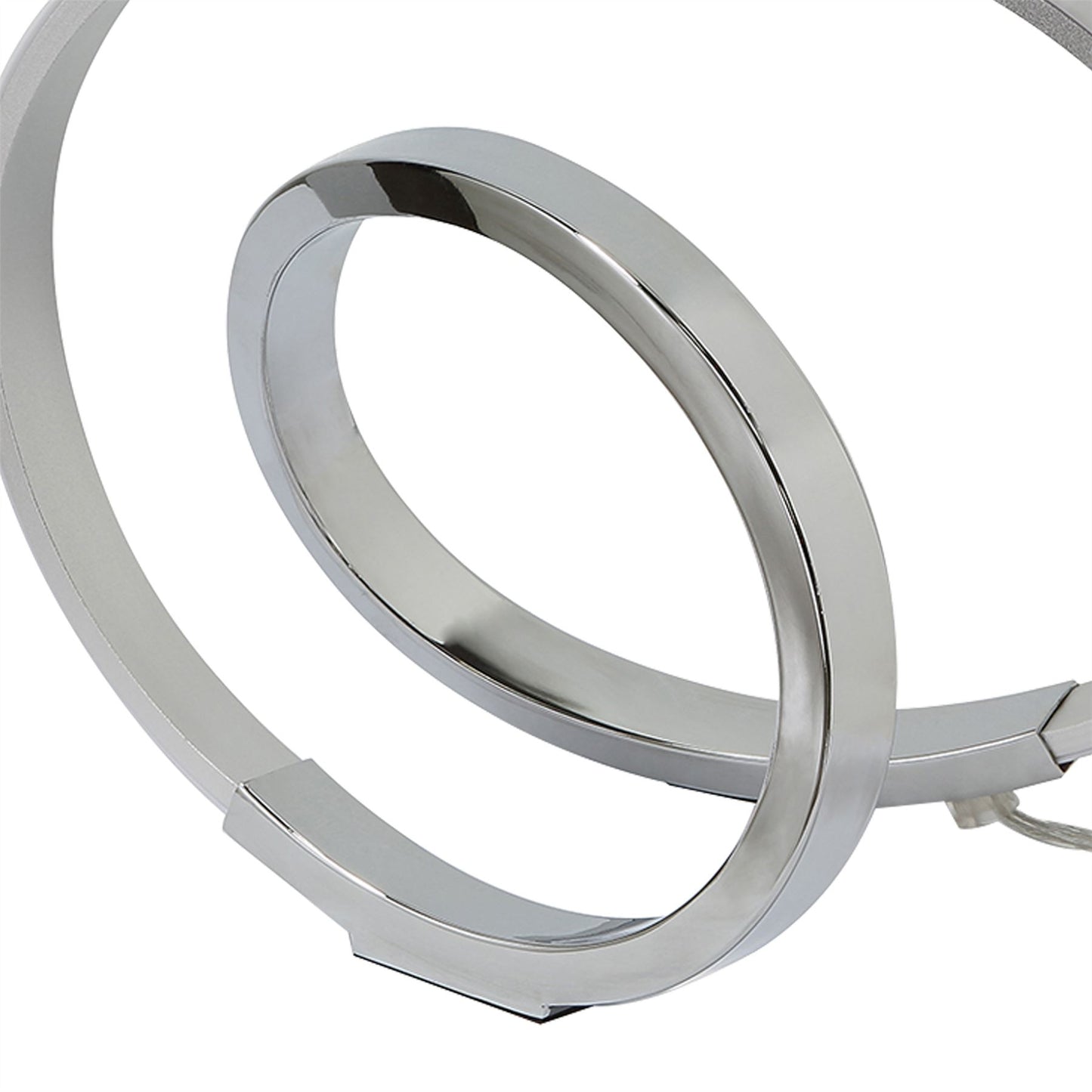 Mantra M5383 Infinity Table Lamp 12W LED 3000K, 1000lm, Silver/Polished Chrome/White Acrylic, 3yrs Warranty
