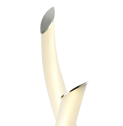 Mantra Armonia 2 Light Table Lamp, 18W LED, 3000K, 1350lm, Polished Chrome/Frosted Acrylic, 3yrs Warranty