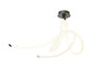 Mantra Armonia Semi Flush Large Ribbons, Dimmable, 60W LED, 3000K, 4500lm, Titanium/Frosted Acrylic, 3yrs Warranty Ceiling