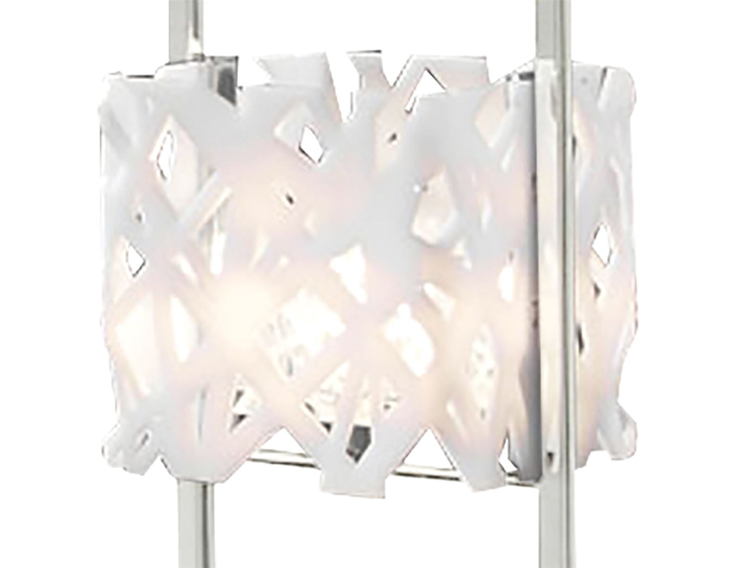 Mantra M1251 Tokio Table Lamp 1 Light G9, Gloss White/Polished Chrome