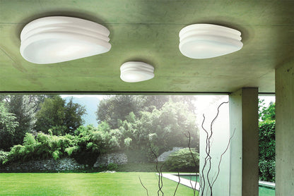 Mantra M3625 Mediterraneo Ceiling/Wall 2 Light GU10 Small, Frosted White Glass