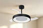 Niseko Fan S 40cm 45W LED Dimmable Ceiling Light With Built-In 25W DC Fan, 2700-5000K Remote Control, 5000lm, Black, 5yrs Warranty
