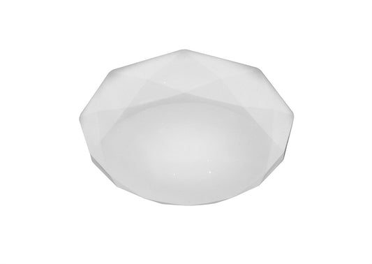 Mantra Fusion M5111 Diamante Ceiling 21W LED 3000K, 2100lm, White Acrylic, 3yrs Warranty - M5111 Ceiling