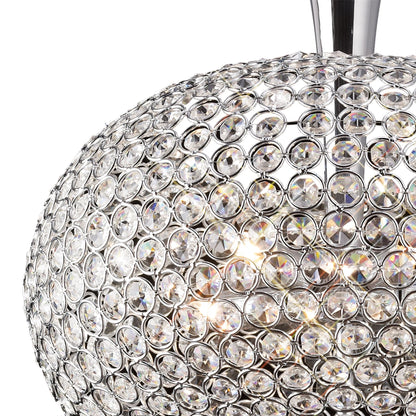 Diyas Vado 35cm Semi Flush 5 Light G9 Polished Chrome/Crystal