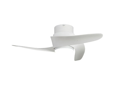 Groenland XS 79.5cm 30W LED Dimmable Ceiling Light With Built-In 24W DC Fan, 2700-5000K Remote Control, 2640lm, White, 5yrs Warranty