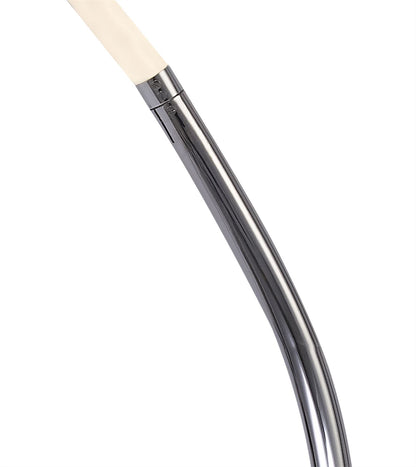 Mantra Nur II Floor Lamp 20W LED 3000K, 1500lm, Dimmable, Polished Chrome/Frosted Acrylic, 3yrs Warranty