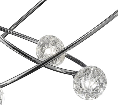 Mantra M3940 Maremagnum Ceiling 8 Light G9, Polished Chrome