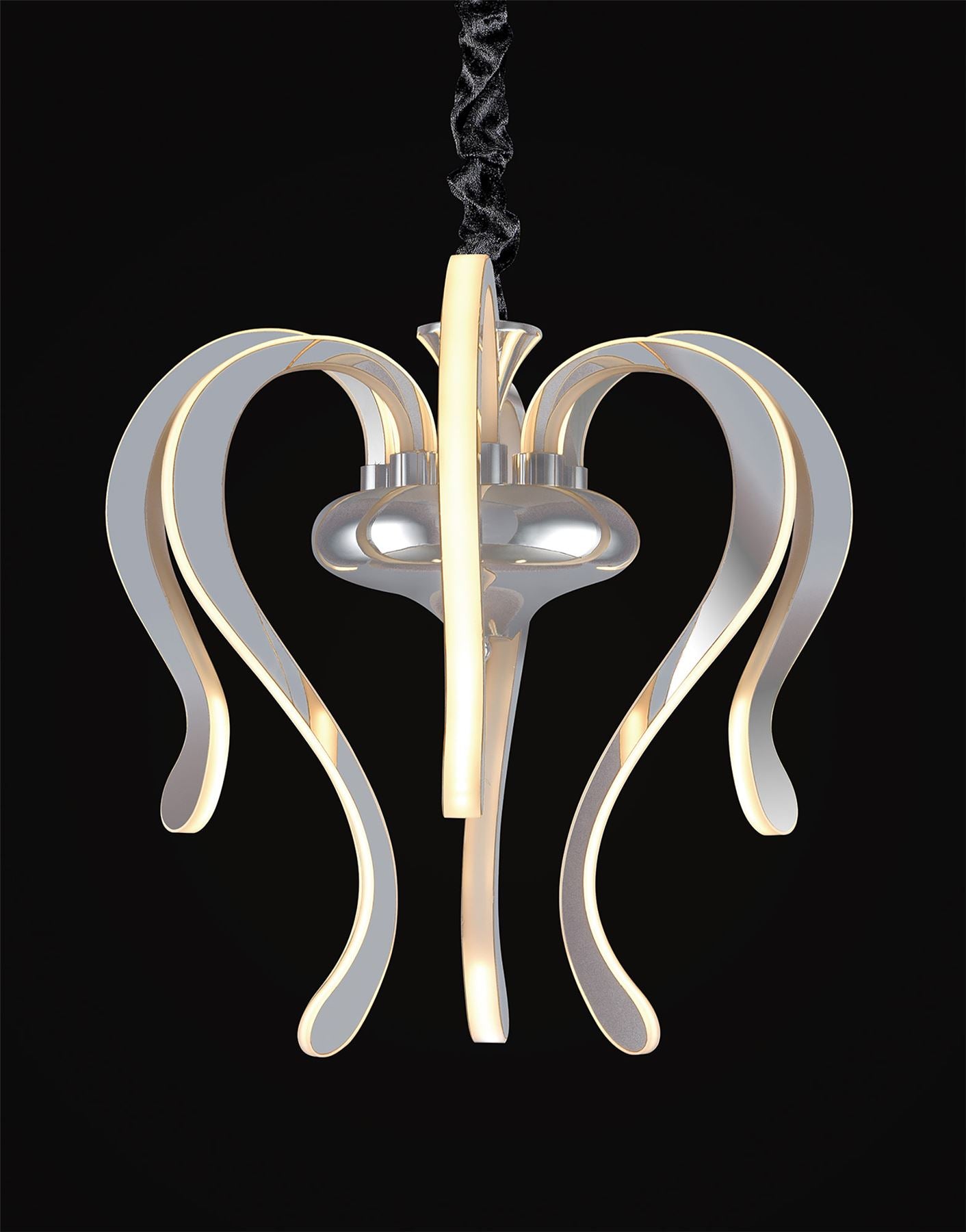 Mantra M5564 Versailles Ceiling LED Light 57W, 2733lm, 3000K Polished Chrome/White Acrylic, 3yrs Warranty