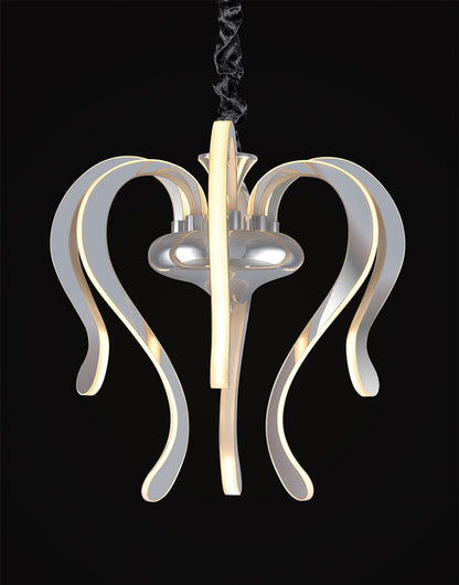 Mantra M5564 Versailles Ceiling LED Light 57W, 2733lm, 3000K Polished Chrome/White Acrylic, 3yrs Warranty