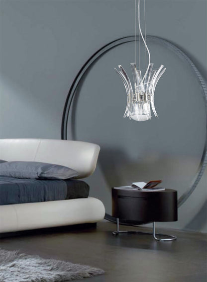 Diyas Sinclair 32cm  4 Light G9 Polished Chrome Ceiling Pendant Light Fitting