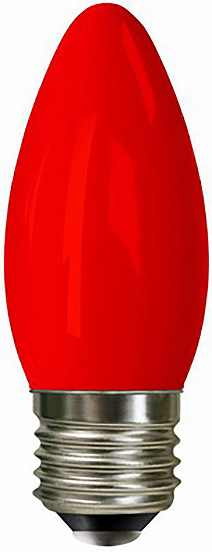 Luxram Decorative Multi-LED Candle E27 0.3W Red LED