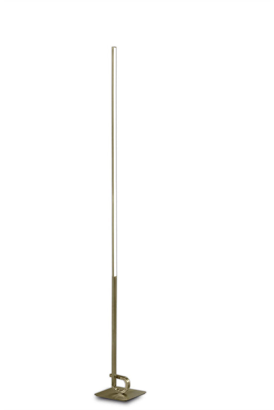 Mantra M6143 Cinto Floor Lamp 175cm, 20W LED, 3000K, 1600lm Dimmable, Antique Brass, 3yrs Warranty