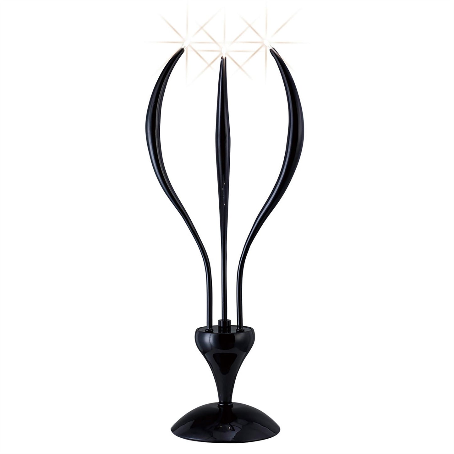 Diyas Llamas Table Lamp 3 Light G4 Black, NOT LED/CFL Compatible